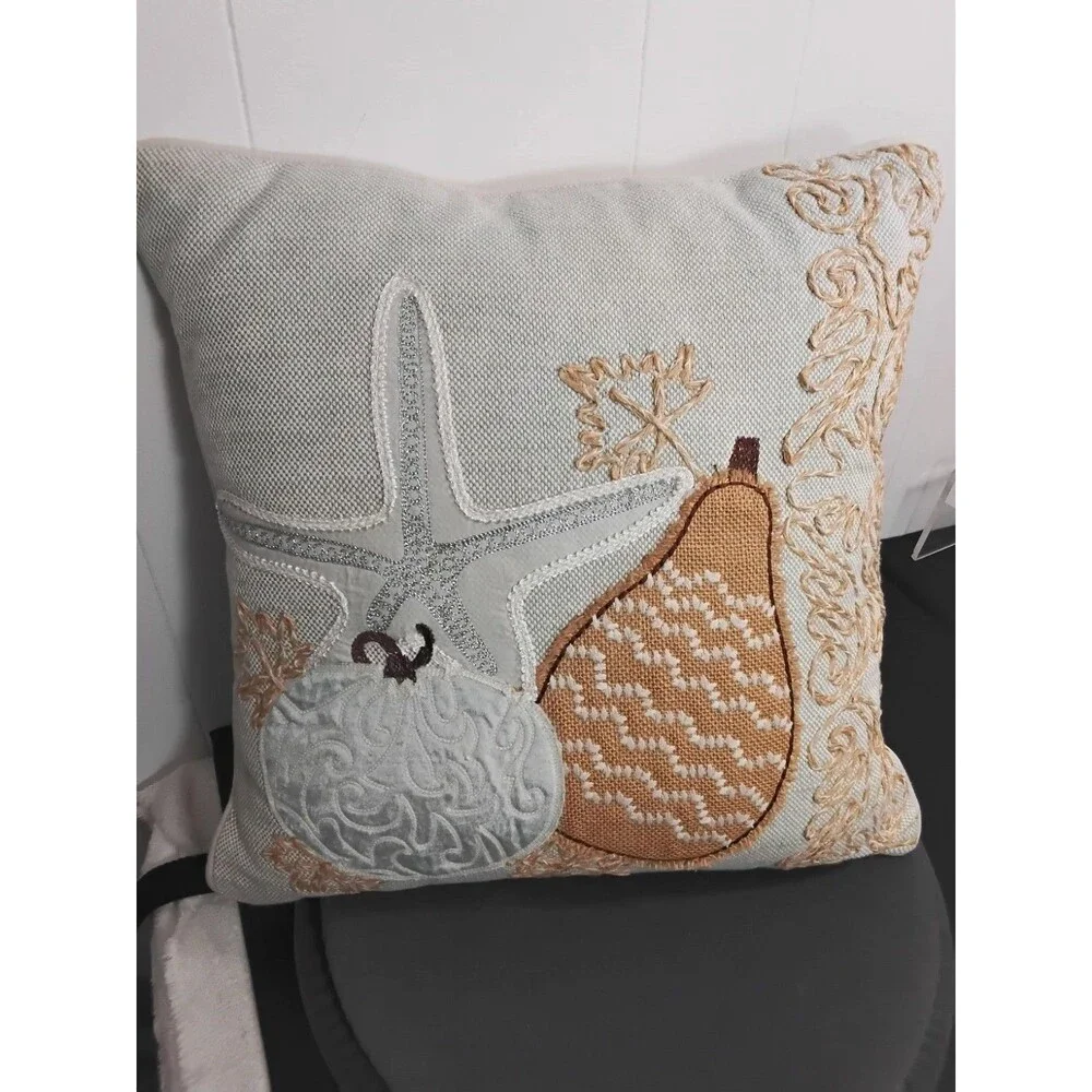 Pier 1 Fall by the Sea Throw Pillow